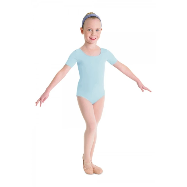 Bloch Ballet, trykot bawełniany dziecięcy z krótkimi rękawkami Bloch Ballet, trykot bawełniany dziecięcy z krótkimi rękawkami