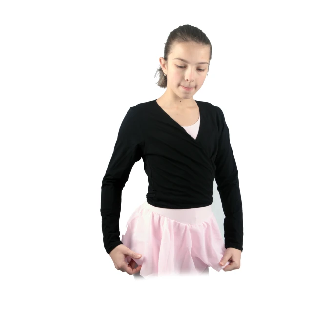 Capezio cross over top, top do rozgrzewki dla dziewczynek Capezio cross over top, top do rozgrzewki dla dziewczynek