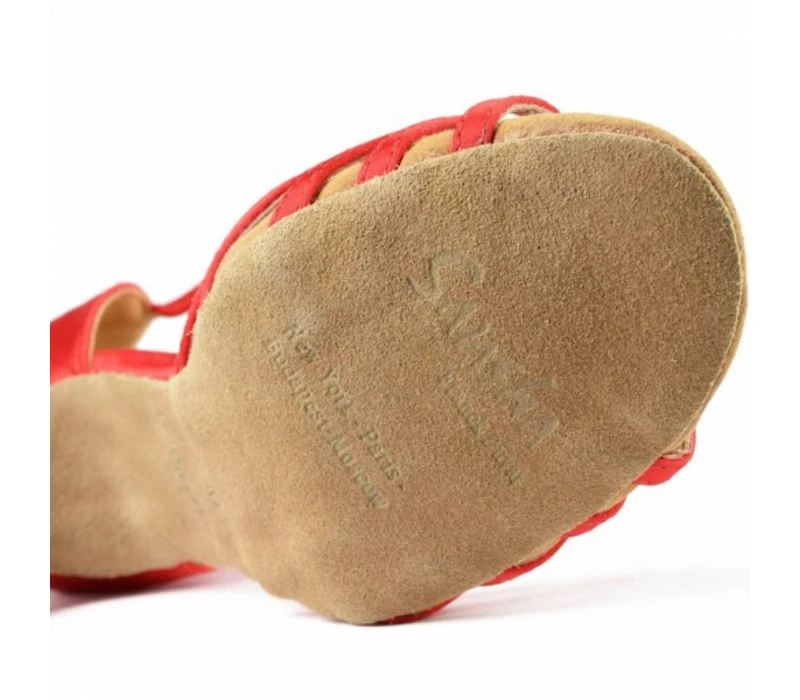 Sansha Juanita, buty do tańca towarzyskiego - Czerwony red Sansha