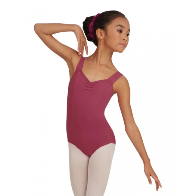 Capezio Wide Strap Leotard, trykot dziecięca na grubych ramiączkach Capezio Wide Strap Leotard, trykot dziecięca na grubych ramiączkach