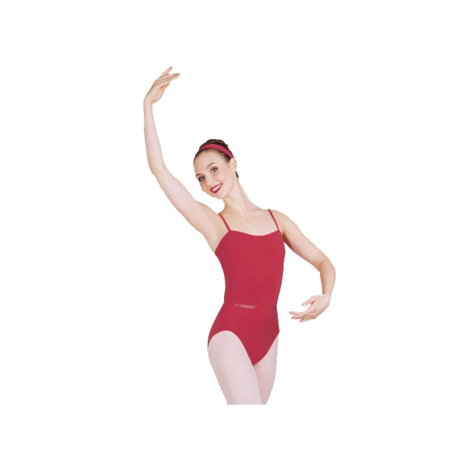 Capezio CAD100B, trykot baletowy z ramiączkami i paskiem Capezio CAD100B, trykot baletowy z ramiączkami i paskiem