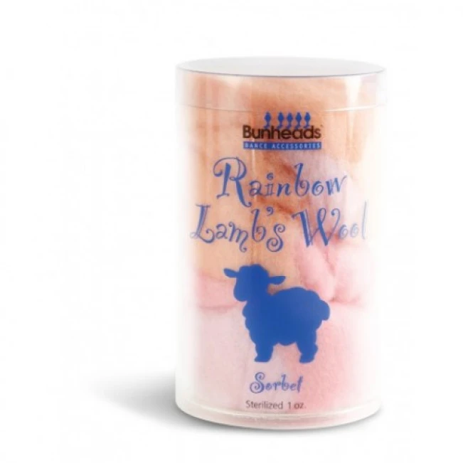 Bunheads, tęczowa wełna jagnięca w kubku