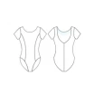 Capezio princess, trykot z krótkim rękawem Capezio princess, trykot z krótkim rękawem