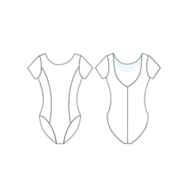 Capezio princess, trykot z krótkim rękawem Capezio princess, trykot z krótkim rękawem