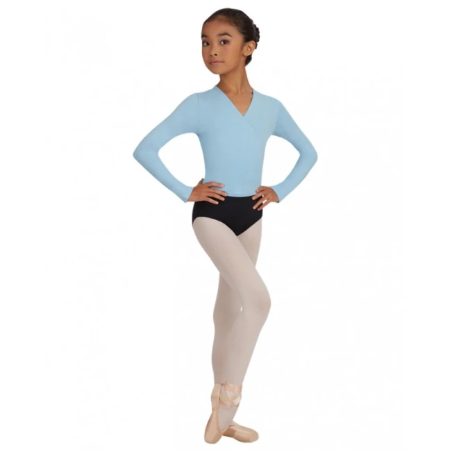 Capezio cross over top, top do rozgrzewki dla dziewczynek Capezio cross over top, top do rozgrzewki dla dziewczynek