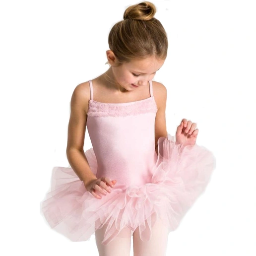 Capezio Ruffle Yoke, kostium dziecięcy ze spódniczką tutu