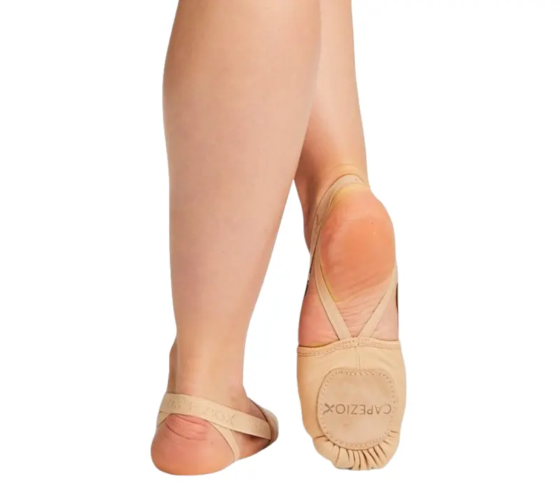 Capezio Hanami PIROUETTE, elastyczne kolce do tańca dla dzieci - Ciało - light suntan
