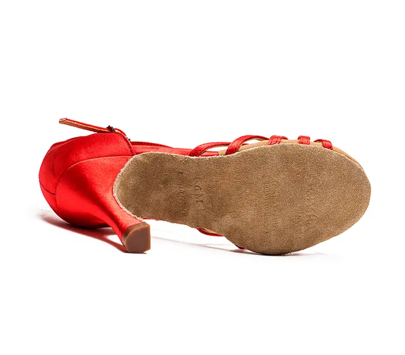 Sansha Dolores, buty do tańca latynoamerykańskiego - Czerwony red Sansha 