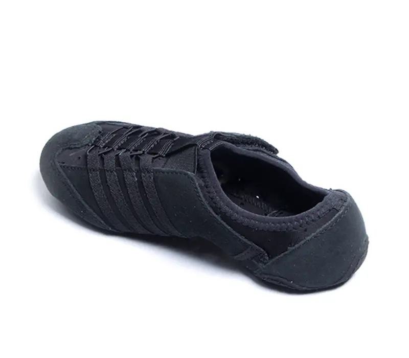 Capezio Jag PP16, buty jazzowe z zamszową podeszwą dla kobiet - Czarny