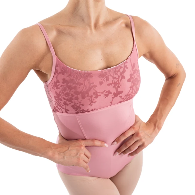 Capezio Elsa, damski trykot na cienkich ramiączkach