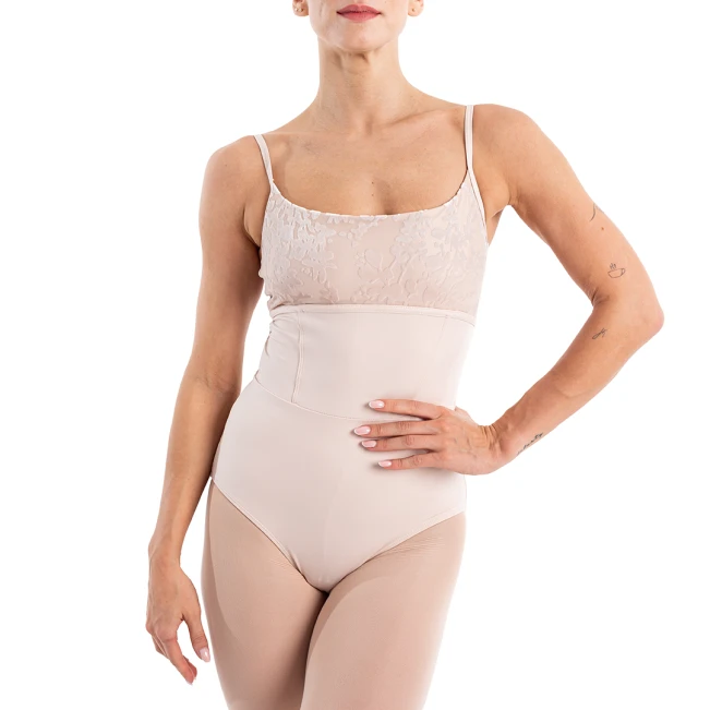 Capezio Elsa, damski trykot na cienkich ramiączkach