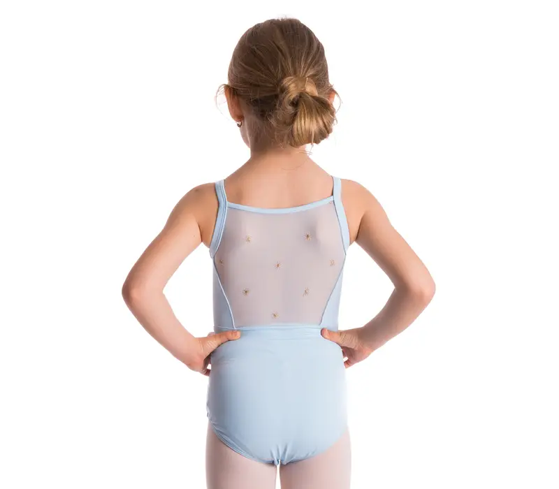 Bloch Nicolina, dziecięci trykot na cienkich ramiączkach - Niebieski pastel Bloch Bloch Nicolina, dziecięci trykot na cienkich ramiączkach - Niebieski pastel Bloch