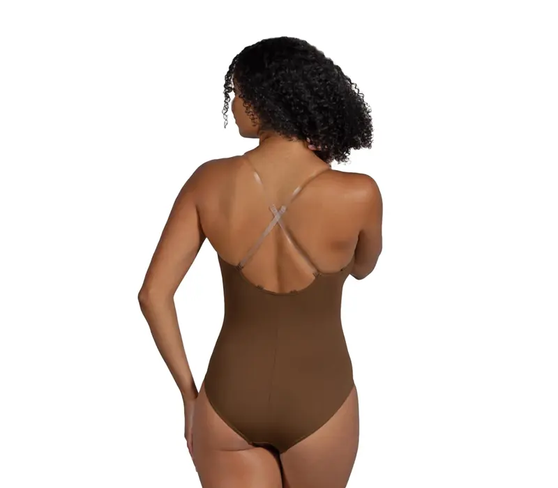 Bloch Estrella, damskie body bazowe - Kakao Bloch