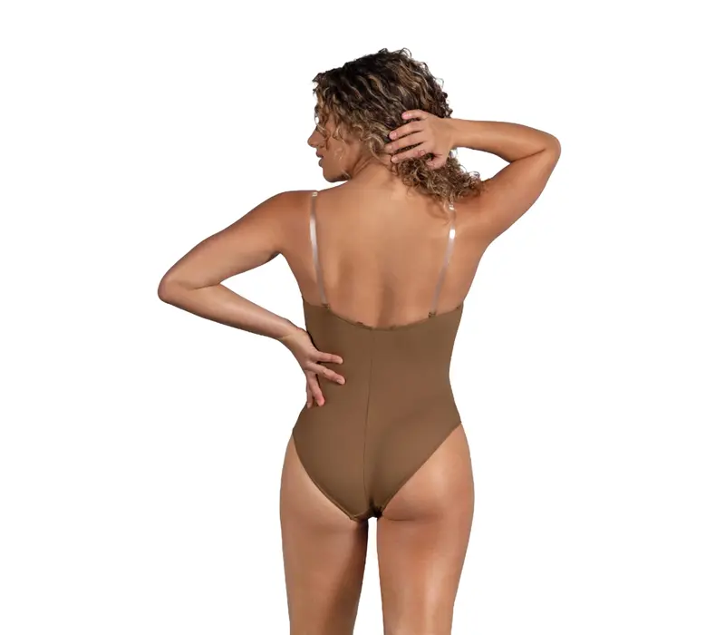 Bloch Estrella, damskie body bazowe - Migdałowa Bloch