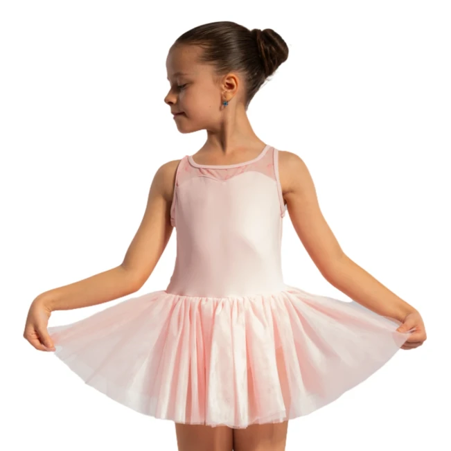Bloch Evie Floral tank, trykot ze spódniczką tutu na grubych ramiączkach Bloch Evie Floral tank, trykot ze spódniczką tutu na grubych ramiączkach