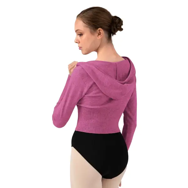Bloch Cropped Knit Full Zip Hoodie, bluza damska z kapturem Bloch Cropped Knit Full Zip Hoodie, bluza damska z kapturem