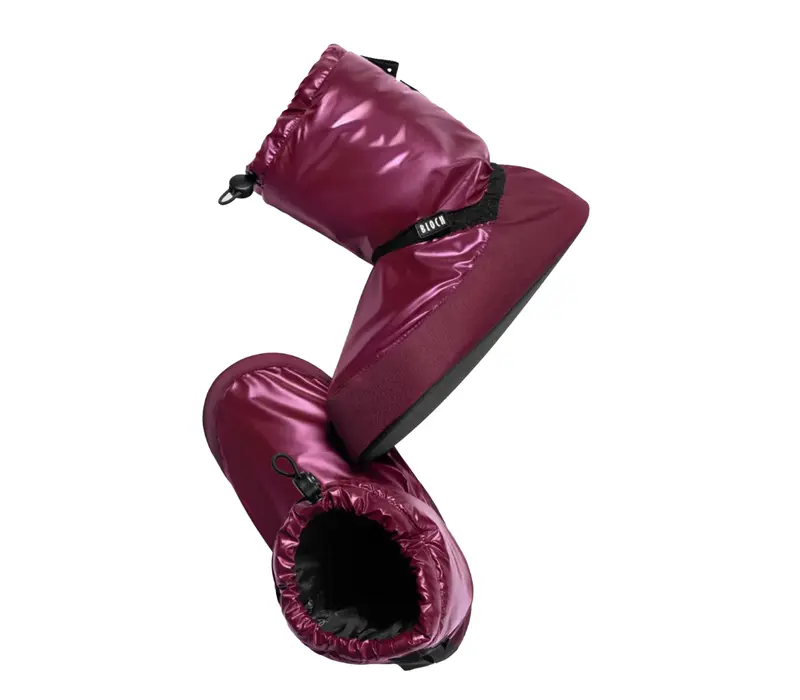 Bloch booties, ocieplane obuwie dla dzieci Metallic - Bordowy - Burgundy metallic Bloch