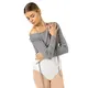 Bloch Wrap Sweater Luna, damski top z dzianiny do rozgrzewki Bloch Wrap Sweater Luna, damski top z dzianiny do rozgrzewki