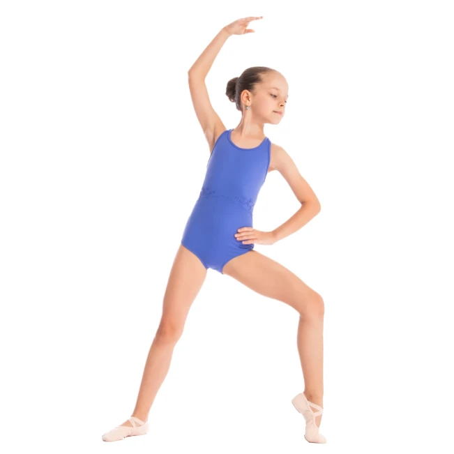Bloch Primrose cross back, trykot dziewczęcy z krzyżem na plecach Bloch Primrose cross back, trykot dziewczęcy z krzyżem na plecach