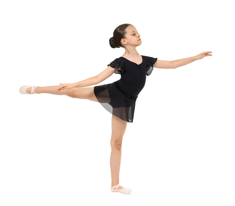 Bloch Mesh pull on skirt Sadie, spódniczka dziewczęca - Czarny
