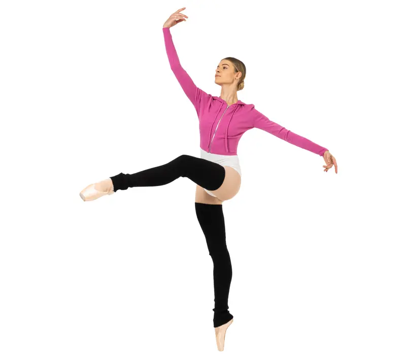 Bloch thigh high legwarmer, wysokie podkolanówki z dzianiny - Czarny