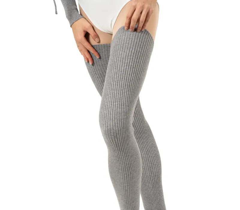 Bloch thigh high legwarmer, wysokie podkolanówki z dzianiny - Różowy Bloch