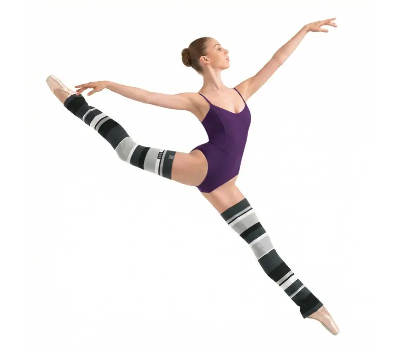 Bloch Striped leg warmers, prążkowane ocieplacze na nogi za kolano - Czarny Bloch Striped leg warmers, prążkowane ocieplacze na nogi za kolano - Czarny