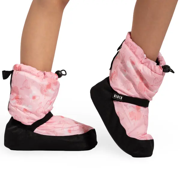 Bloch booties IM009KBP edycja z kwiatowym wzorem dla dzieci