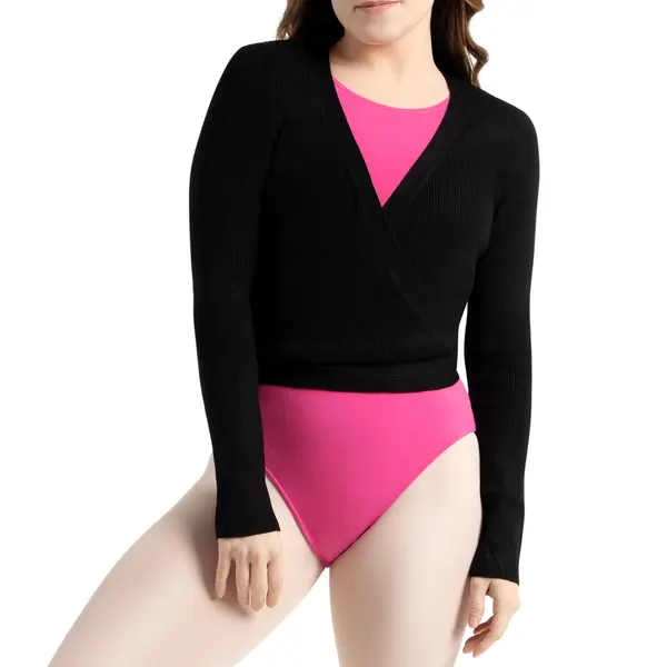 Capezio Knit Wrap Sweater, sweter 