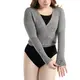 Capezio Knit Wrap Sweater, sweter 