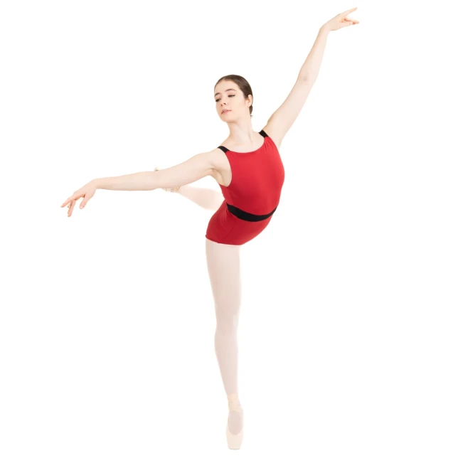 Capezio C'est la umí Fleur, damski trykot na grubych ramiączkach Capezio C'est la umí Fleur, damski trykot na grubych ramiączkach
