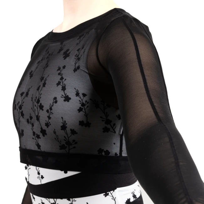 Capezio C'est La Vie Joyeux mesh cover up, top damski Capezio C'est La Vie Joyeux mesh cover up, top damski