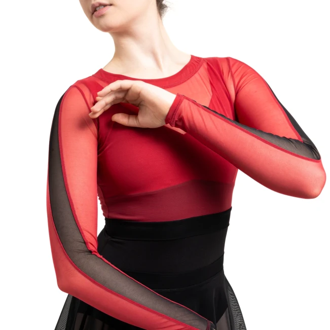 Capezio C'est La Vie Joyeux mesh cover up, top damski Capezio C'est La Vie Joyeux mesh cover up, top damski