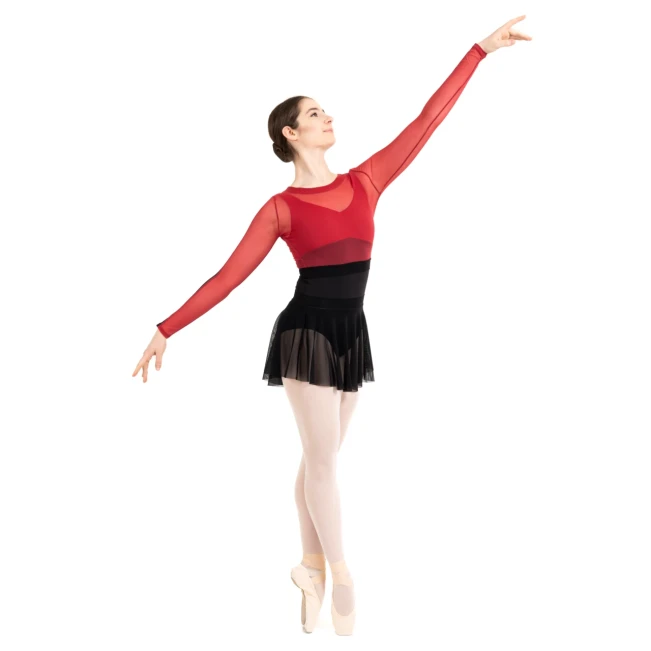 Capezio C'est La Vie Joyeux mesh cover up, top damski Capezio C'est La Vie Joyeux mesh cover up, top damski
