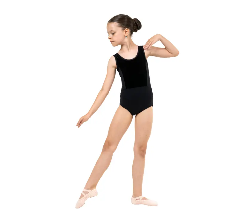 Capezio Eloise leotard, trykot dla dziewcząt - Czarny