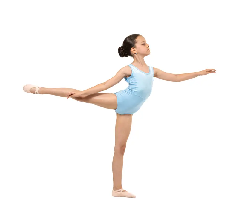 Capezio Eloise leotard, trykot dla dziewcząt - Niebiesko jasny Capezio 