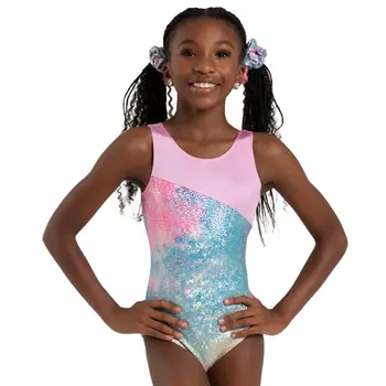 Capezio Glimmer Leotard, dziewczęcy trykot gimnastyczny