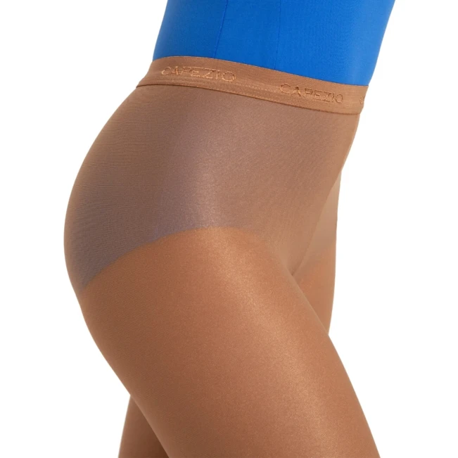 Capezio ultra shimmery, błyszczące pończochy dziewczęce ze strzemionem Capezio ultra shimmery, błyszczące pończochy dziewczęce ze strzemionem