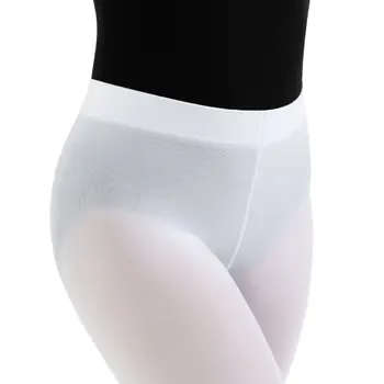 Capezio ultra soft Footed Tight, rajstopy dziewczęce z pełną stopą - Biały