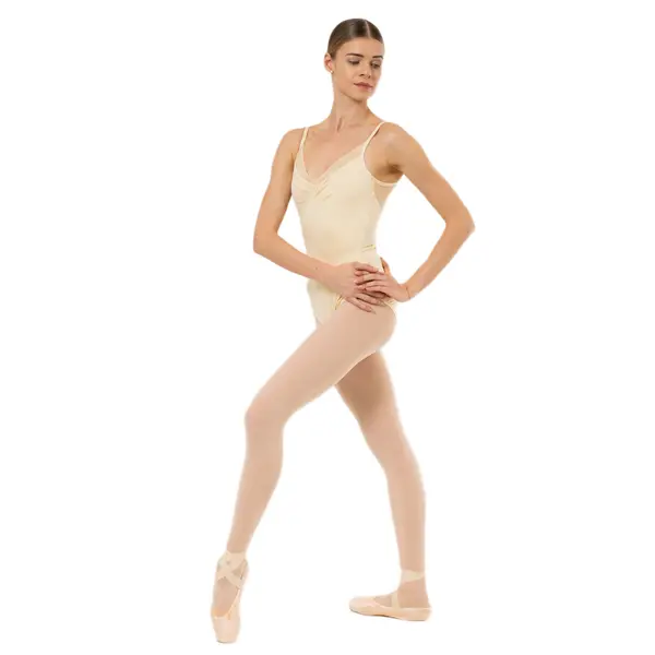 Capezio Anemoia Leotard, damski dres na cienkich ramiączkach