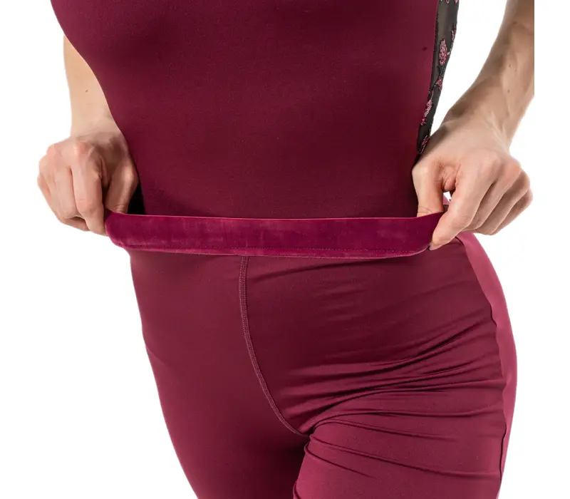 Capezio Beguile Pant, spodnie damskie - Bordowy Windsor Wine Capezio