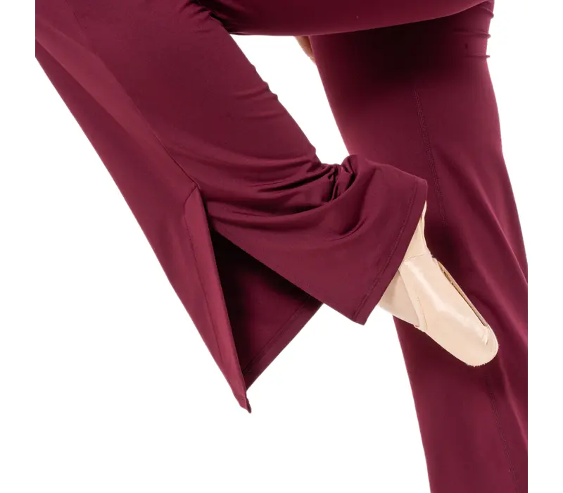 Capezio Beguile Pant, spodnie damskie - Bordowy Windsor Wine Capezio
