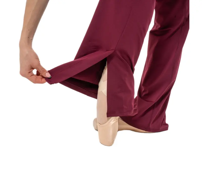 Capezio Beguile Pant, spodnie damskie - Bordowy Windsor Wine Capezio