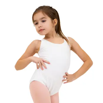Capezio dziecięcy trykot baletowy z paskiem na grube ramiączka