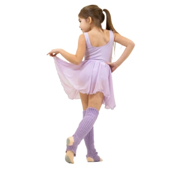 Capezio dziecięcy trykot baletowy z paskiem na grube ramiączka - Fioletowy - lavender