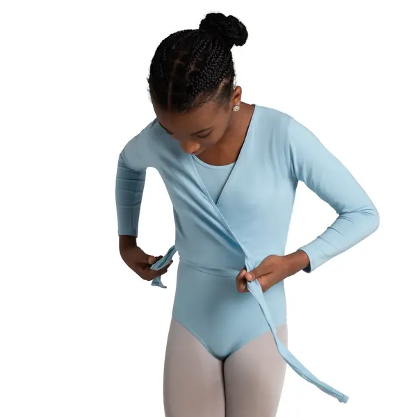 Capezio cross over top, top do rozgrzewki dla dziewczynek