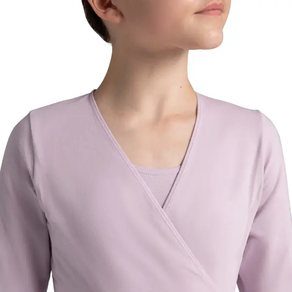 Capezio cross over top, top do rozgrzewki dla dziewczynek