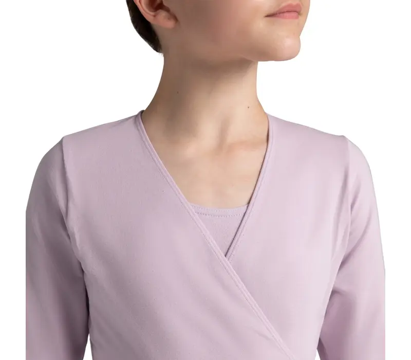 Capezio cross over top, top do rozgrzewki dla dziewczynek - Czerwony granat Capezio 