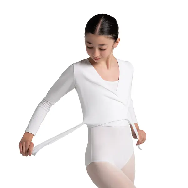 Capezio cross over top, top do rozgrzewki dla dziewczynek