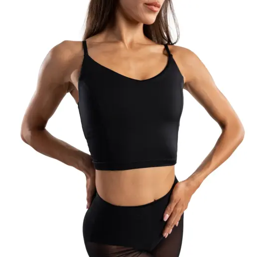 Capezio Dance Cami top, damski treningowy latino top na ramiączkach